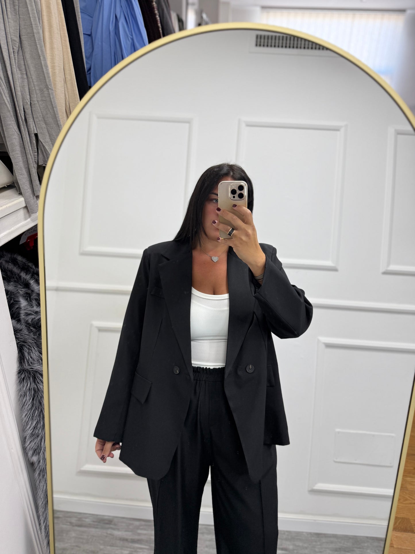 Tailleur Elena nero curvy 46/52 15864