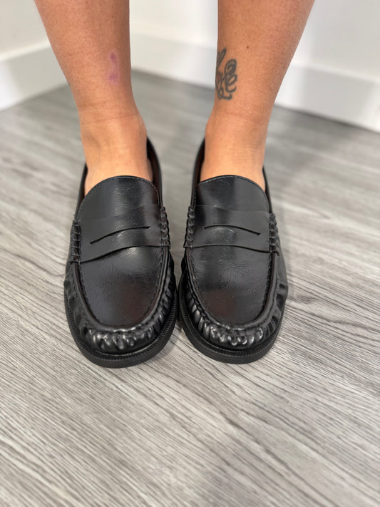 Mocassino ecopelle nero ru003