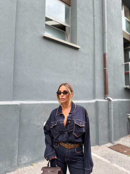 Coordinato in denim Rodriguez lavaggio zero f32373