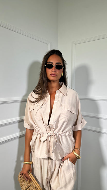 Coordinato in viscosa Kalimera beige Fe297