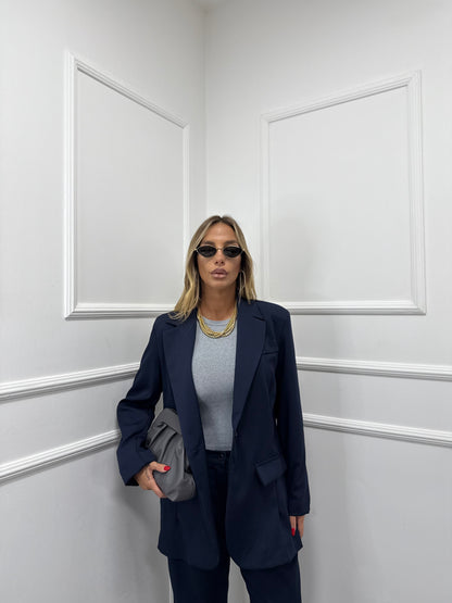 Tailleur curvy Business dalla 46/52 blu navy m12232