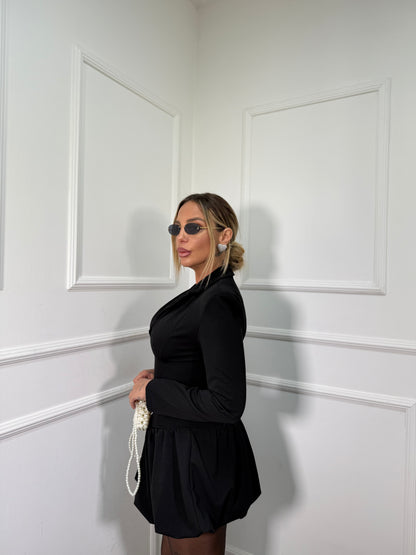 Abito giacca balloon Samyra nero 45135