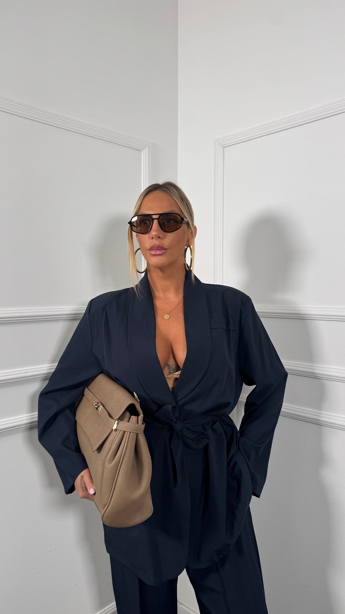 Tailleur Curvy Penelope blu 7175