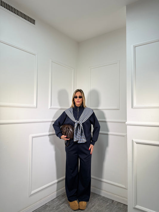 Coordinato in tuta Season blu 21605