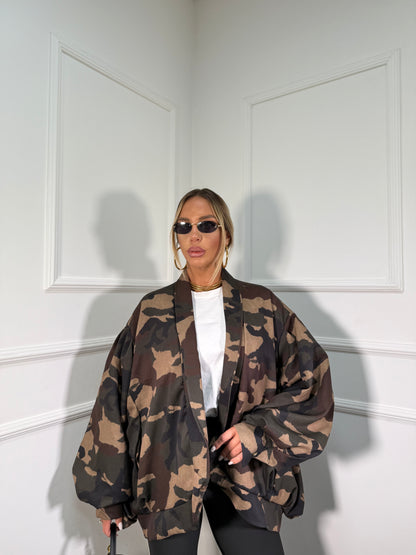 Bomber oversize Lavinia mimetico 6728