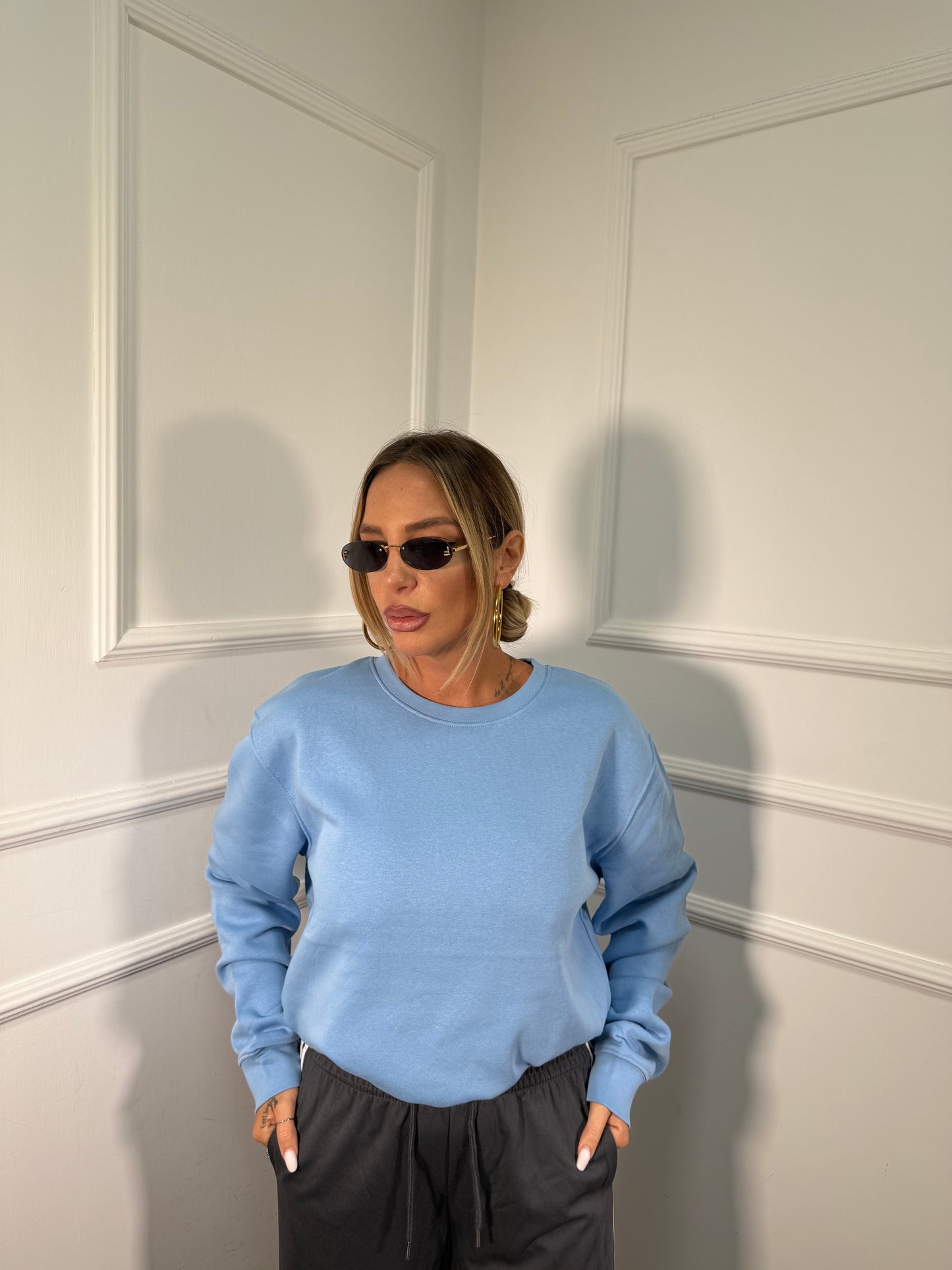 Felpa in pile oversize Basic 01tom