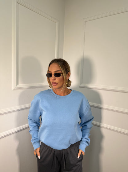 Felpa in pile oversize Basic 01tom