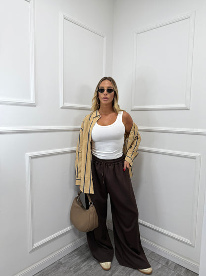 Pantaloni con coulisse Monday  curvy cioccolato dalla 46/52  51842