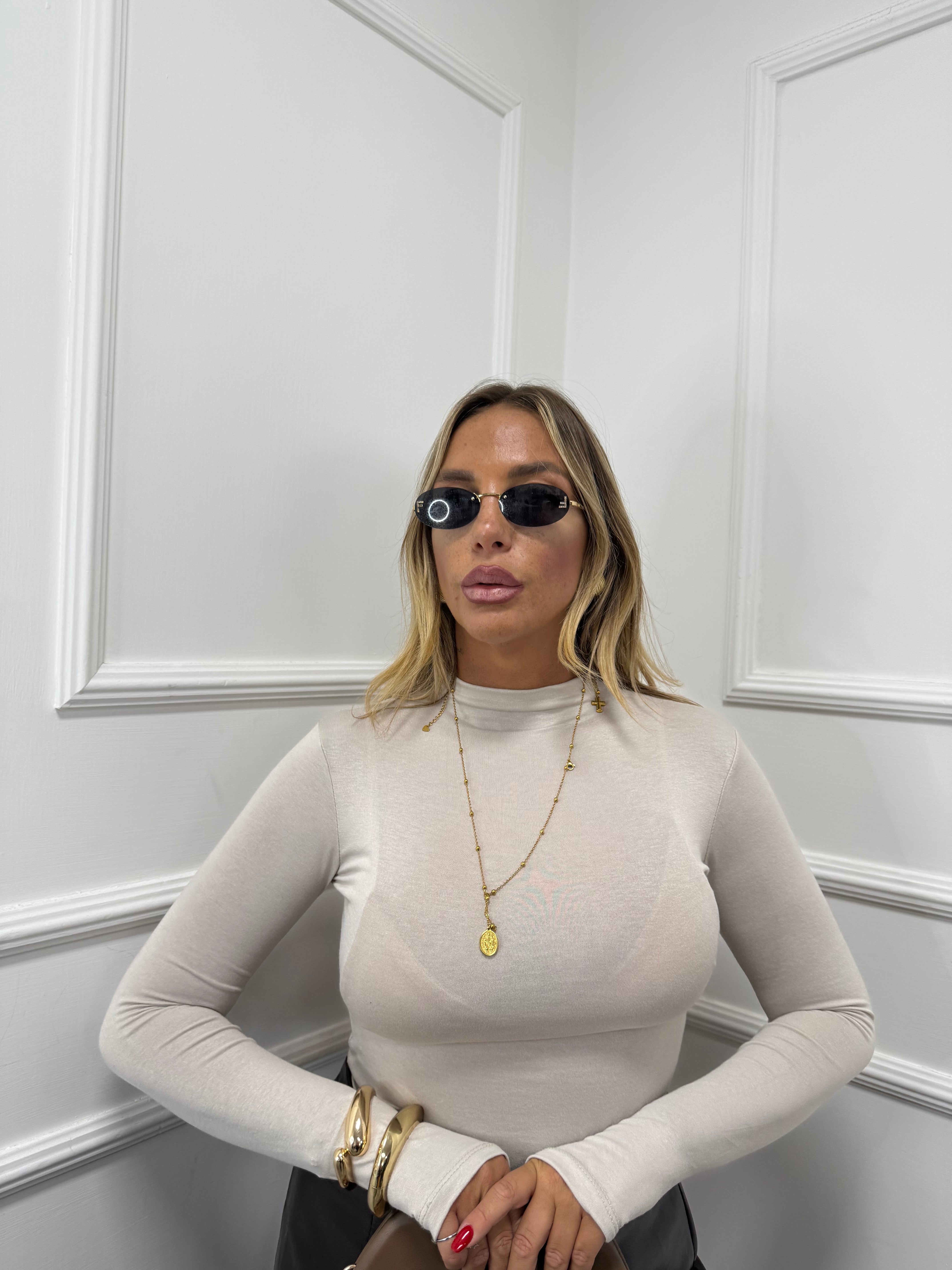 Maglia semivelata Light nude 5255