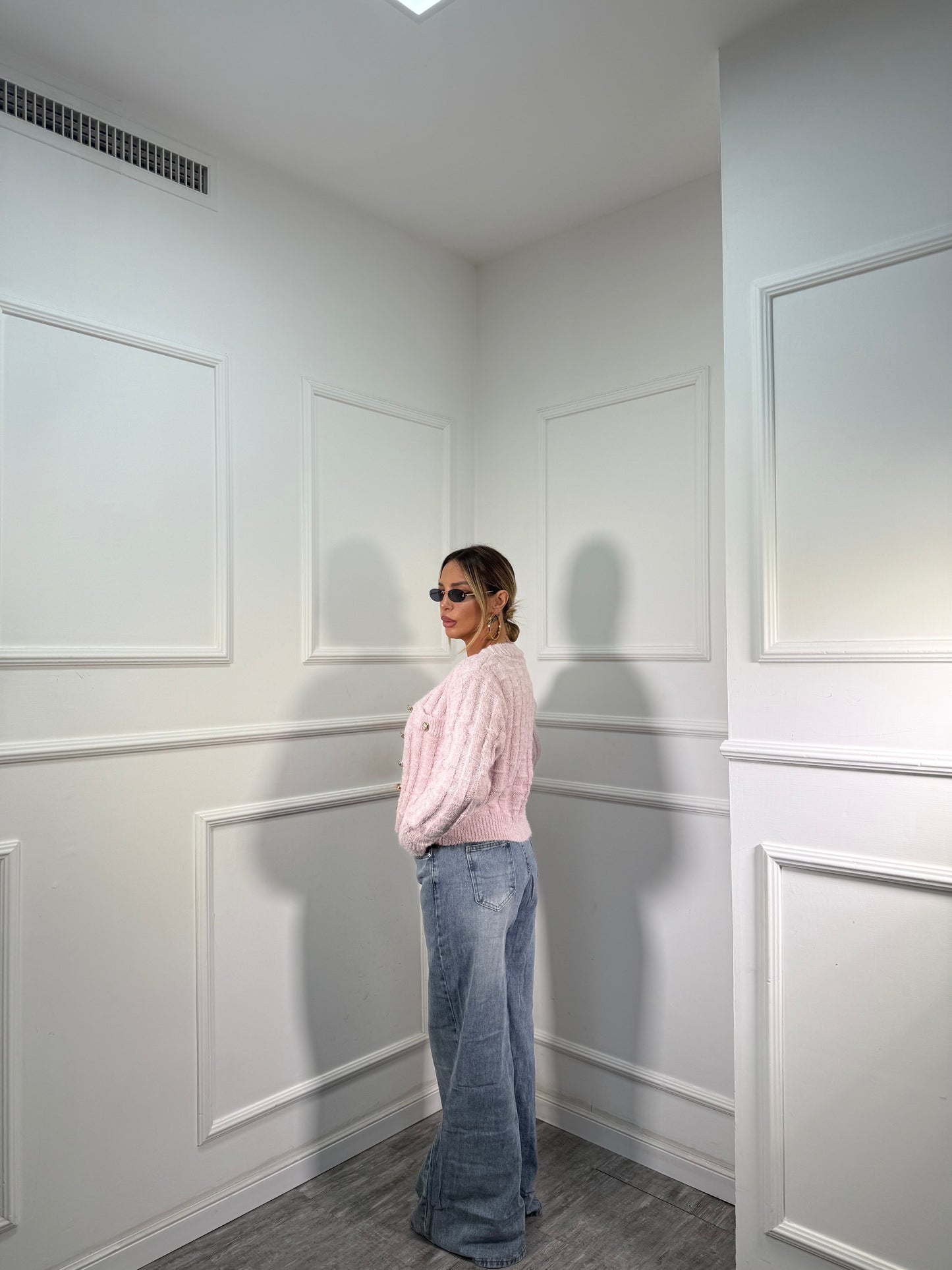 Jeans palazzone Eden lavaggio chiaro 9026