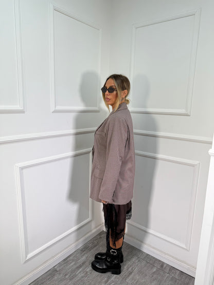 Blazer pied de poule Paul bordeaux 25102