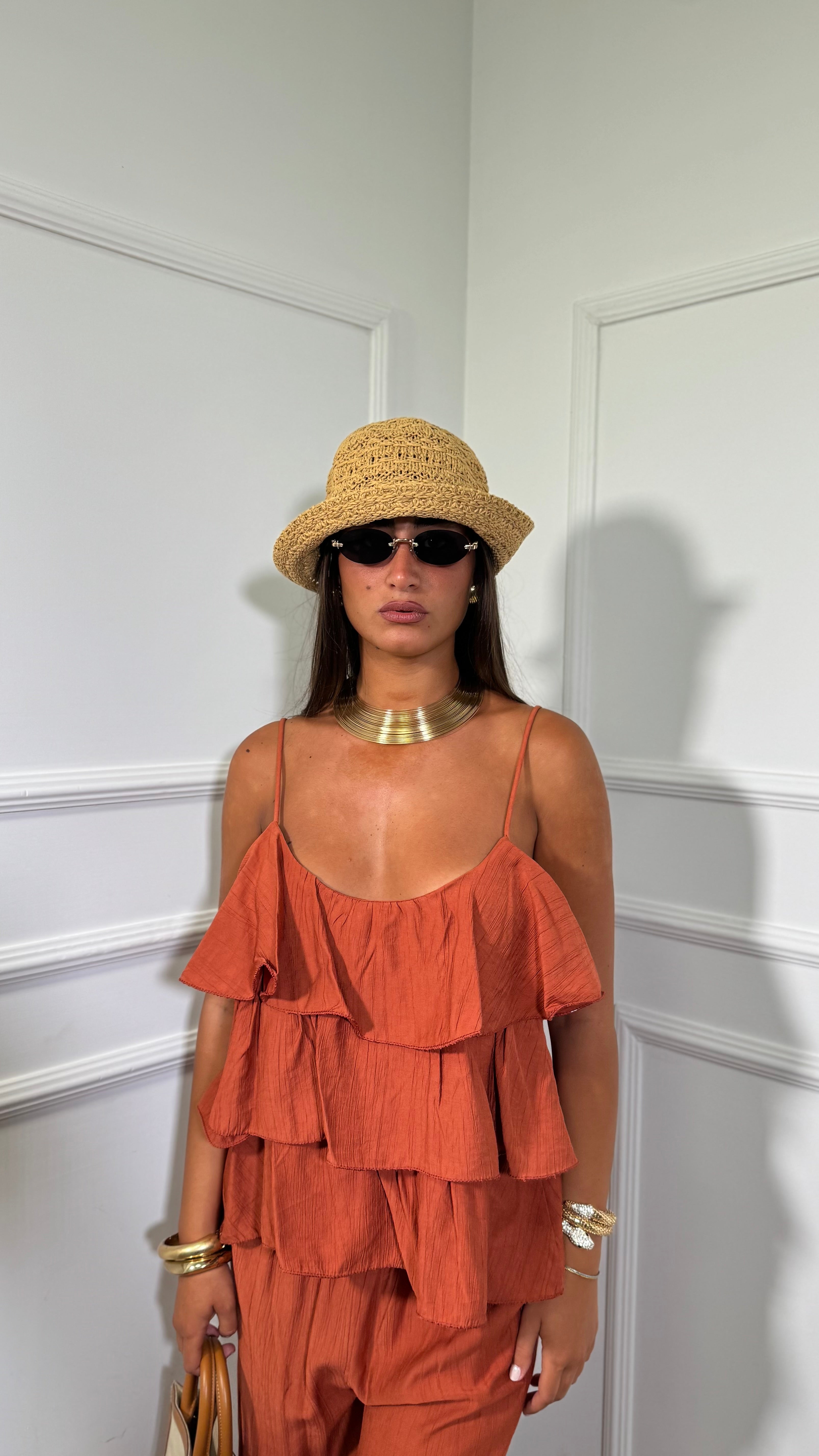 Coordinato con rouges Keyla ruggine 1116