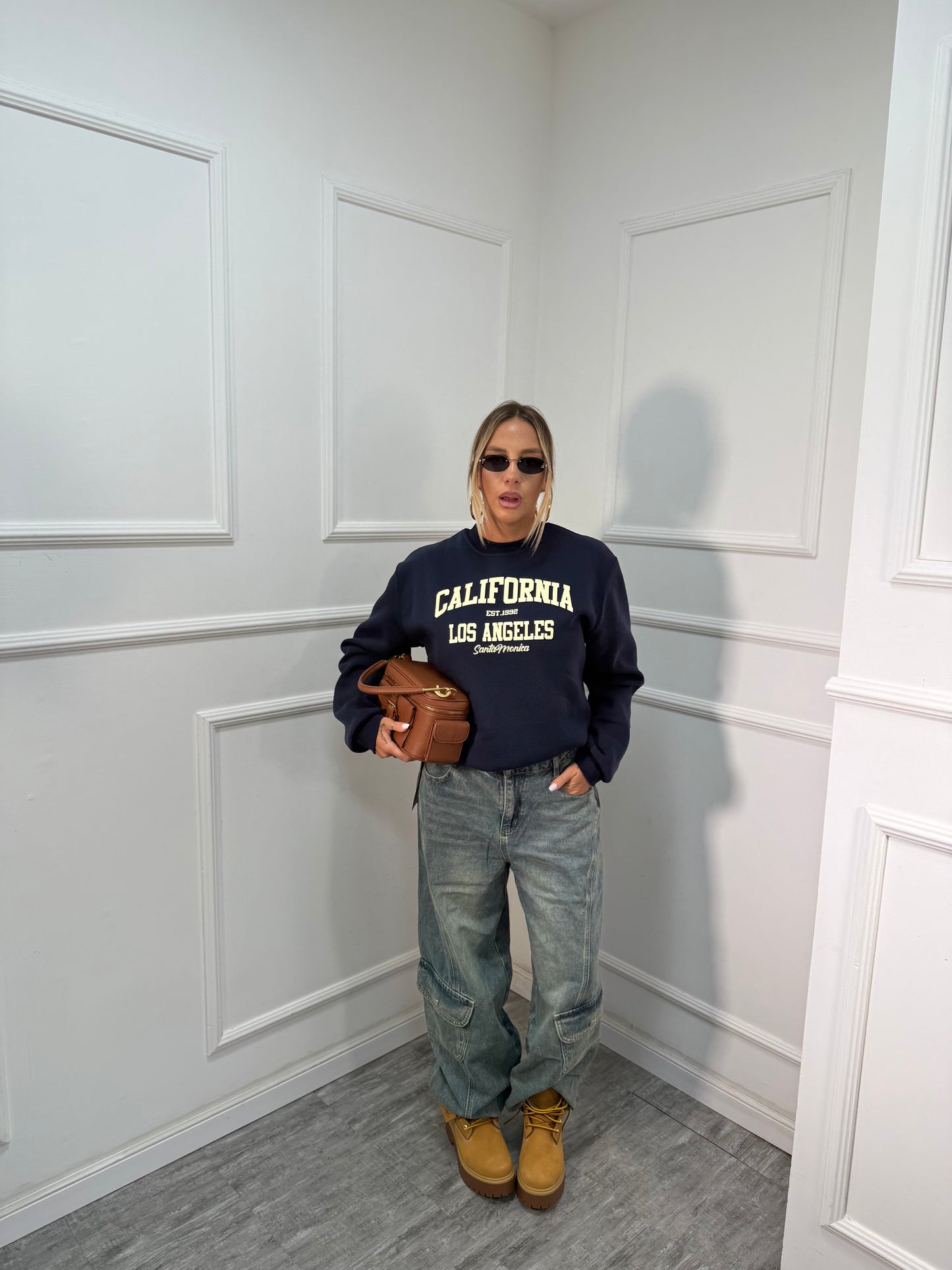 Jeans balloon multi tasche sabbiato lc1218