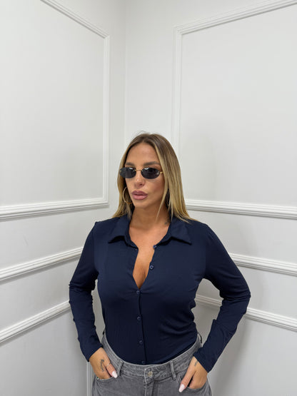 Polo in cotone Doremi 2.0 blu 26611