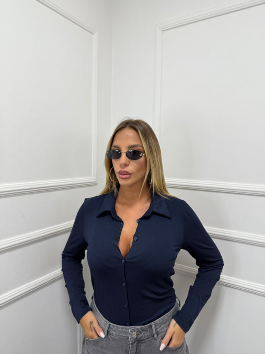 Polo in cotone Doremi 2.0 blu 26611