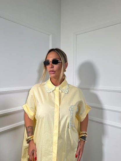 Camicione midi oversize (curvy) Funny giallo