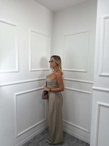 Jumpsuit palazzo Carrie sabbia my58383