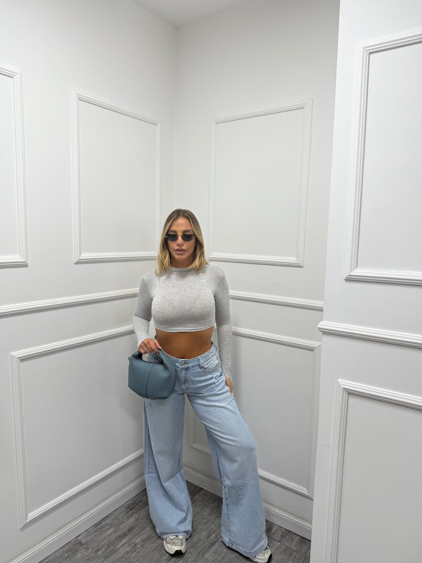 Jeans dad fit lavaggio chiaro t26556