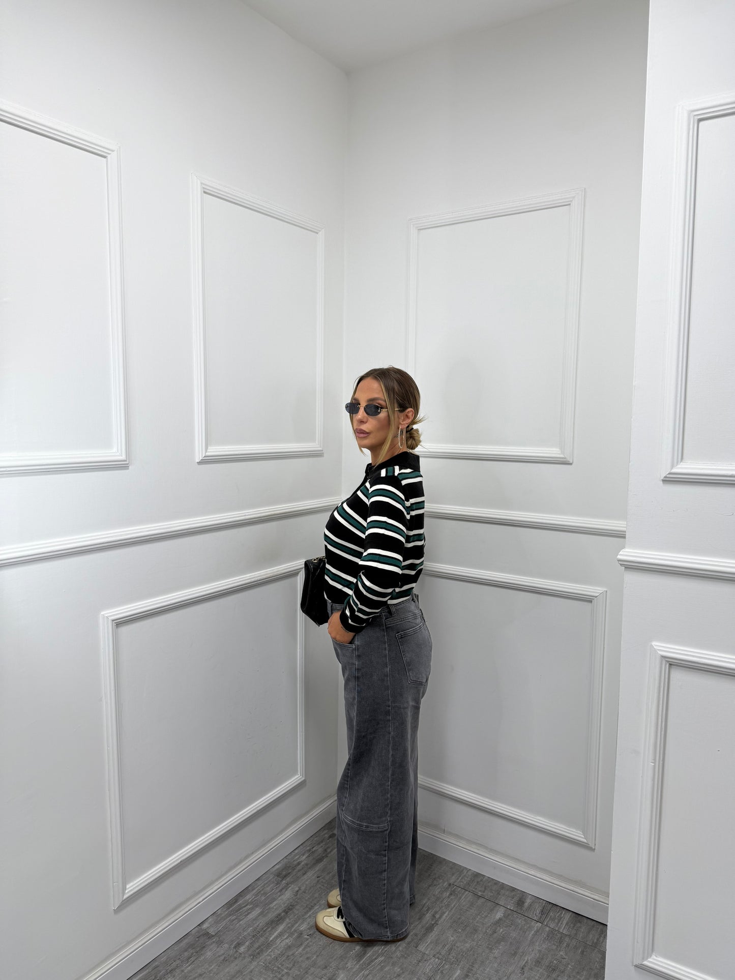 Jeans balloon Maddox grigio slavato km507