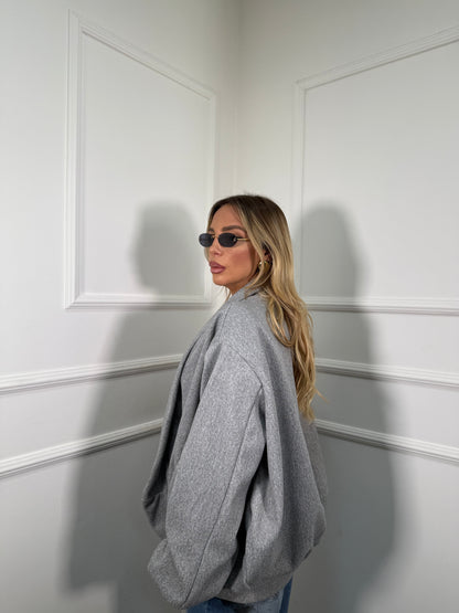 Bomber in panno Berlino grigio 429