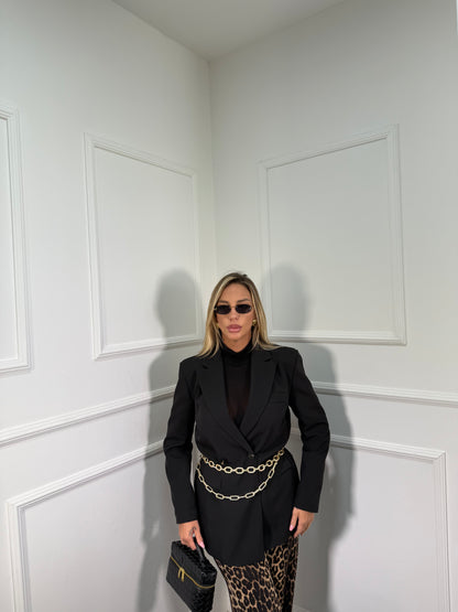 Blazer con spalline Classic by justwest nero g5225