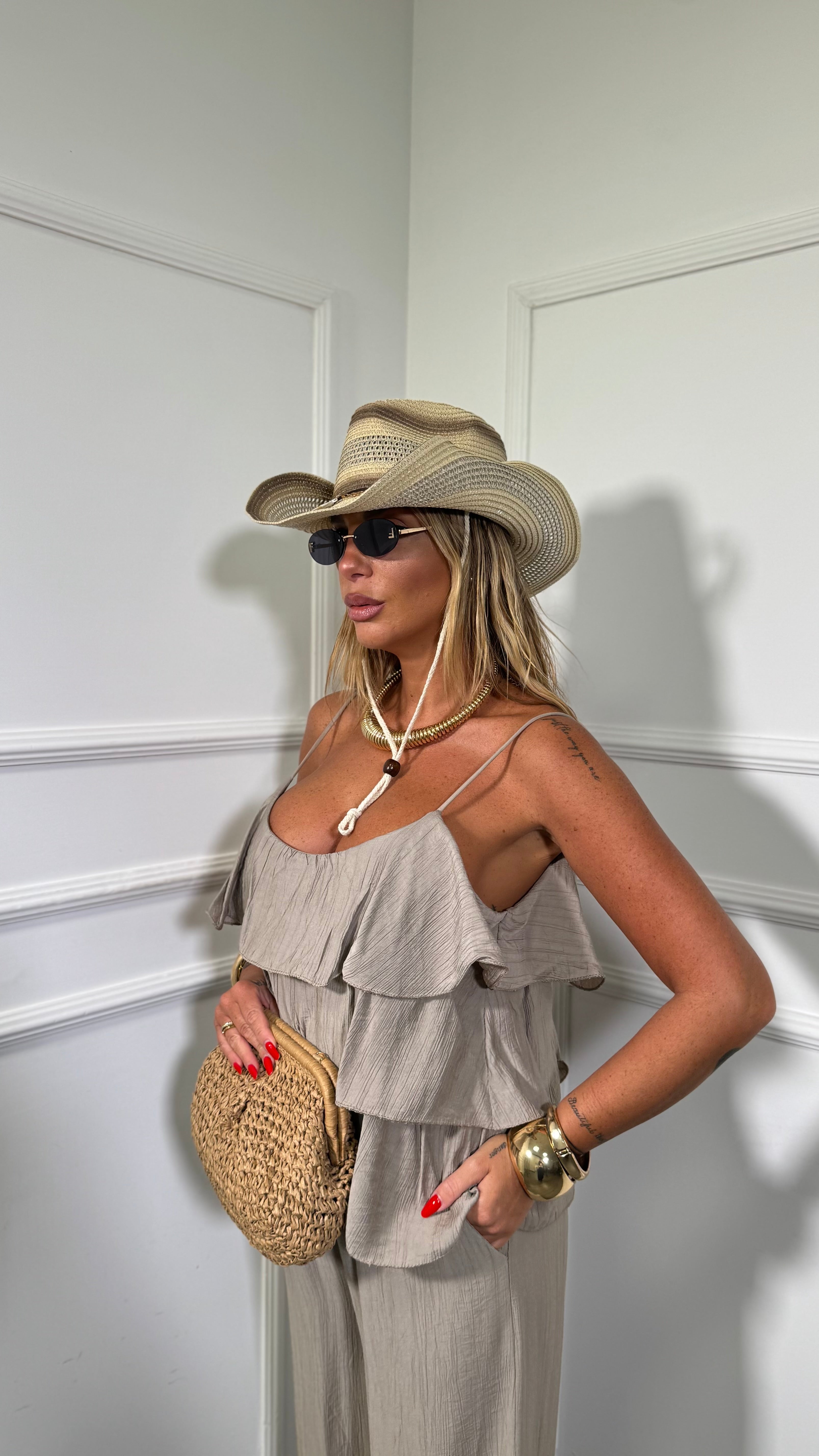 Coordinato con rouges Keyla taupe 1116