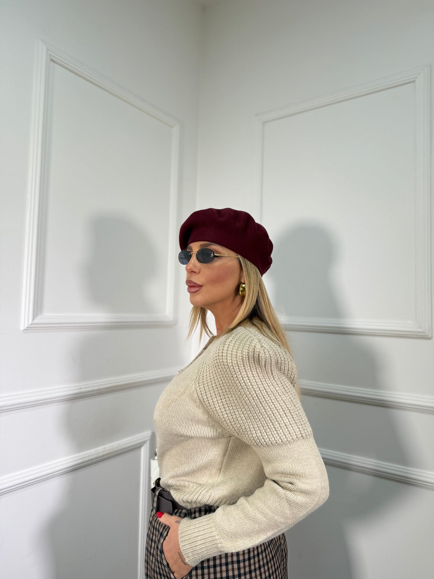 Cardigan con spalline Yara beige 609