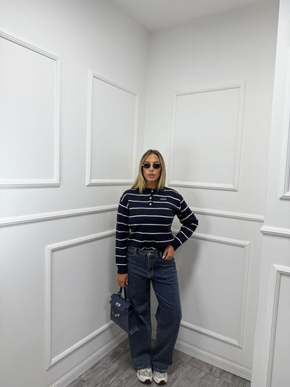 Jeans wide leg lavaggio scuro t2859