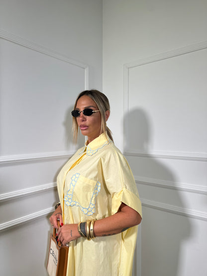 Camicione midi oversize (curvy) Funny giallo