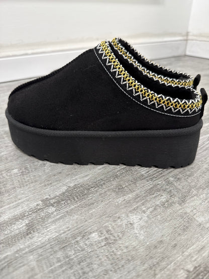 Flat in eco camoscio Bea nero B310