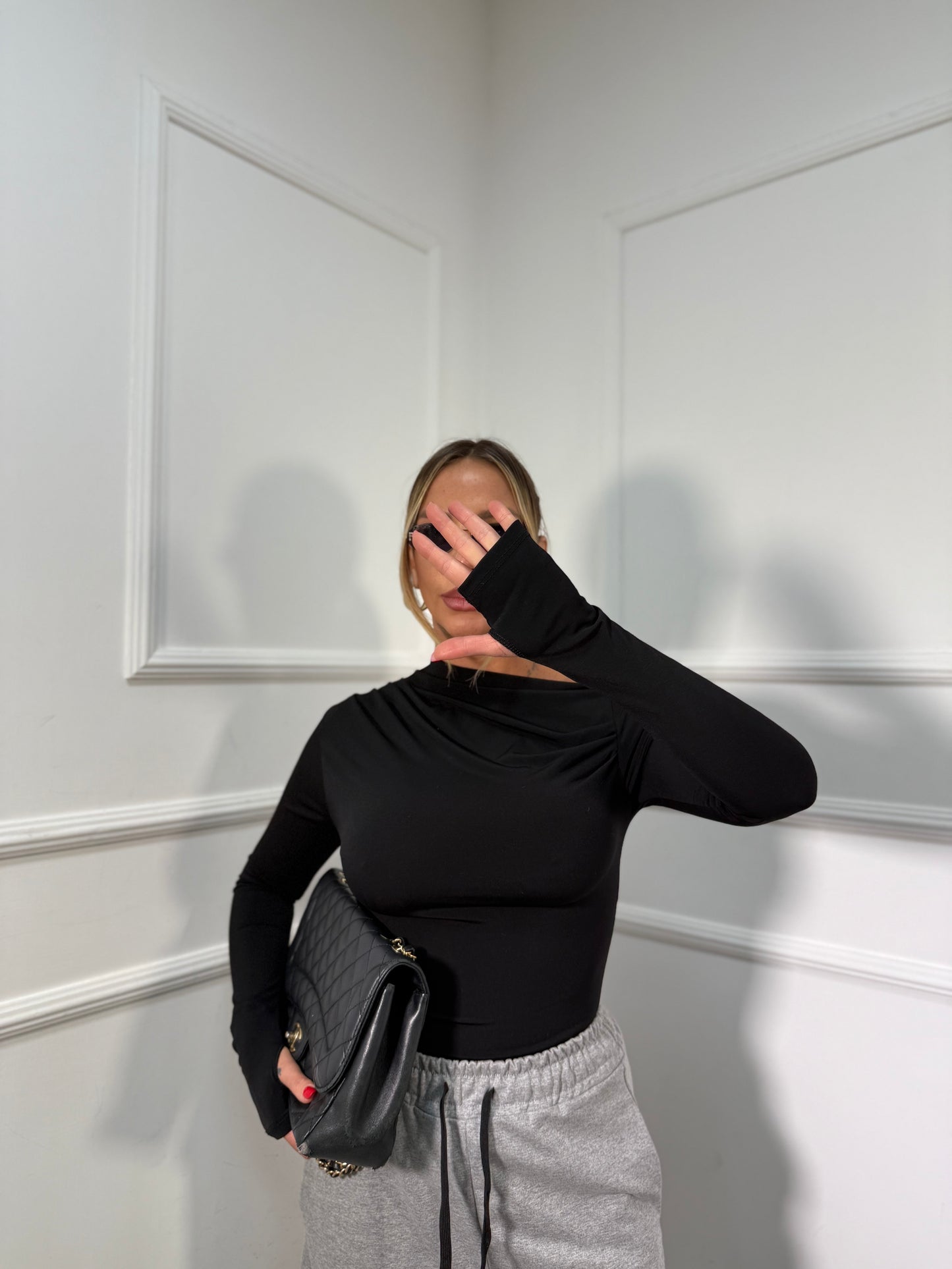 Shirt in lycra Kim nera 24392