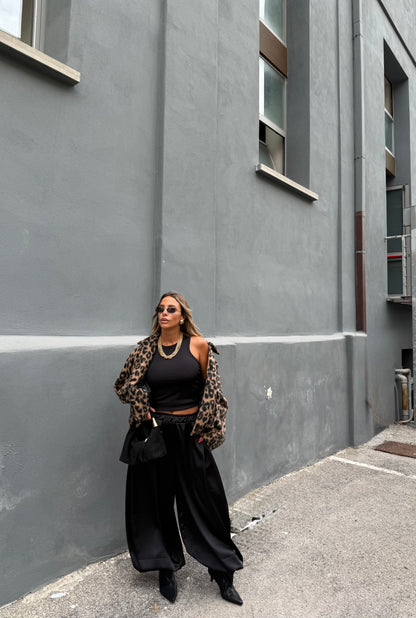 Giacca oversize in lana cotta maculata Cadillac by lumina l9386