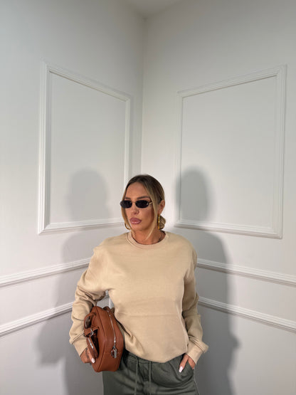 Felpa in pile oversize Basic 01tom