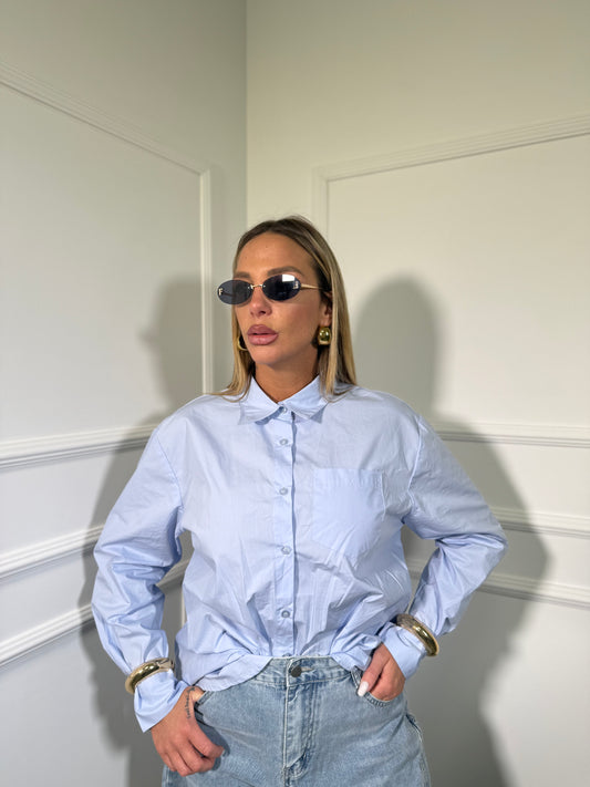 Camicia in cotone oversize Oxford (vari colori) ai2473