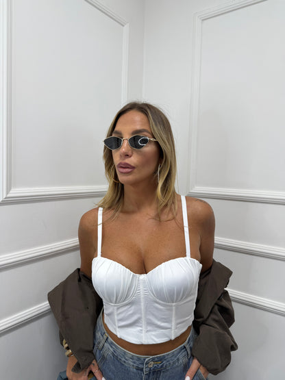Bustier conchiglia bianco by monique j2098