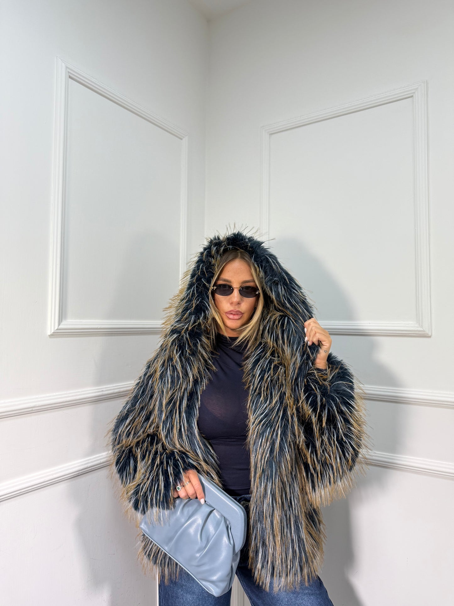 Ecofur Galles blu/senape 2931