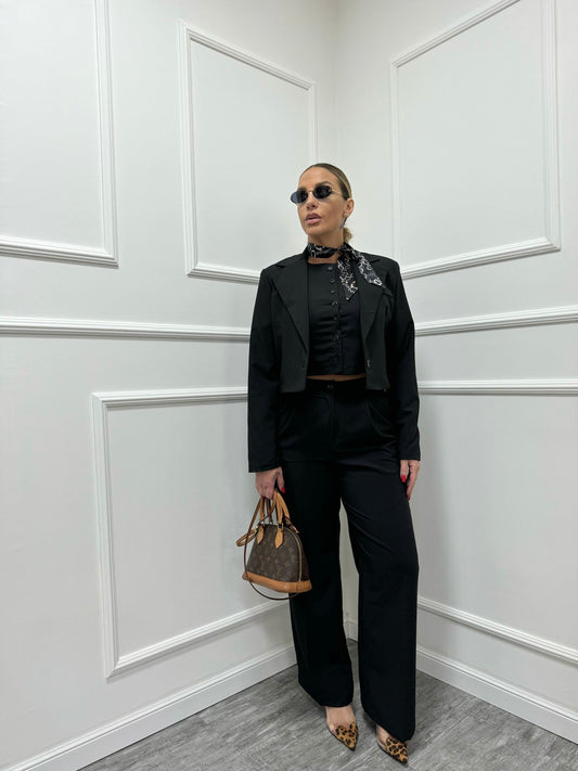Tailleur Jolie tris gilet nero 6220