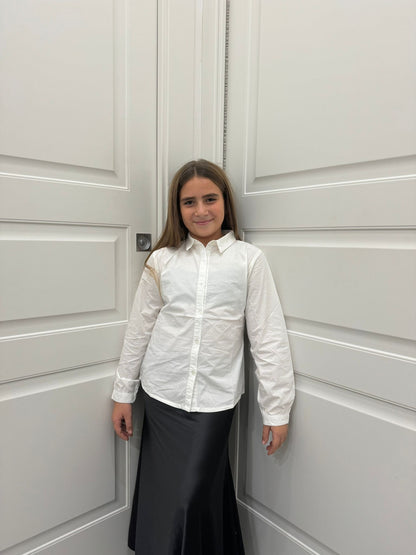 Camicia basic bianca kids