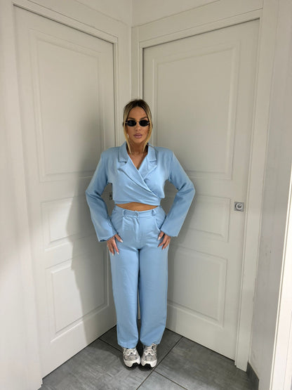 Tailleur janette azzurro