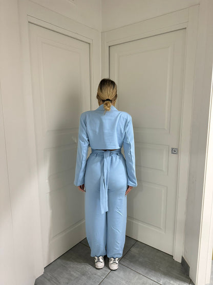 Tailleur janette azzurro