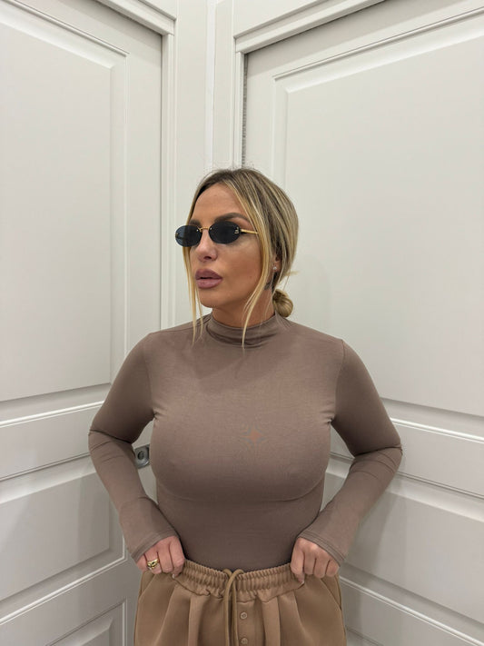 Maglia intimissimi mezzo collo tortora
