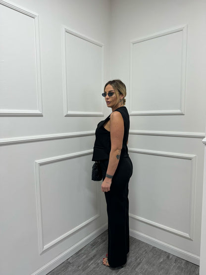 Tailleur gilet nero 12506