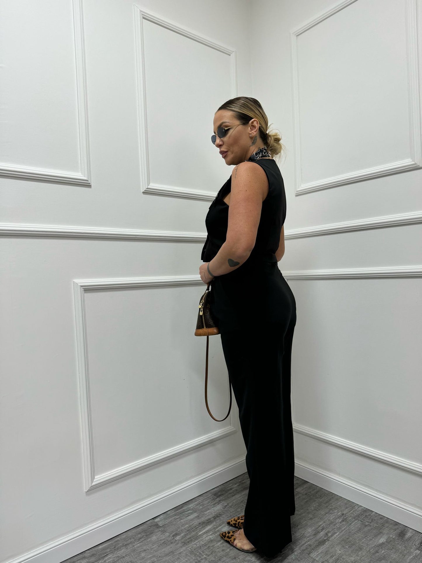 Tailleur Jolie tris gilet nero 6220