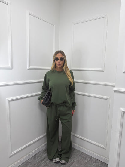 Coordinato comfy curvy verde 5020