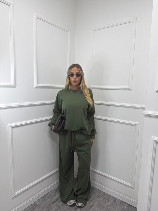 Coordinato comfy curvy verde 5020