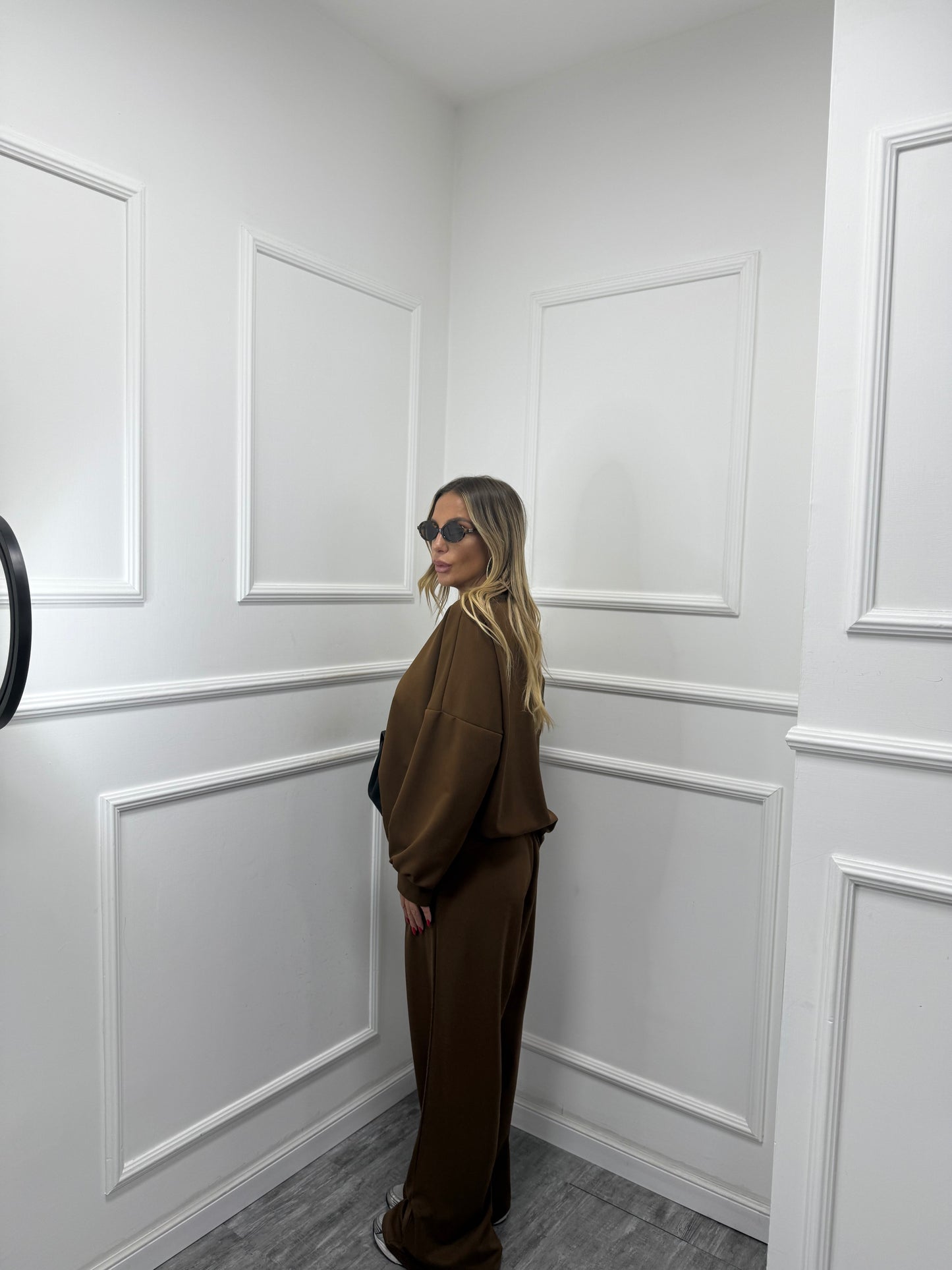 Coordinato comfy curvy marrone 5020