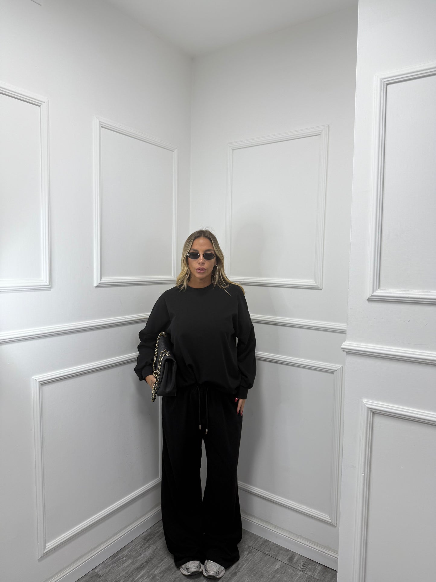 Coordinato comfy curvy nero 5020