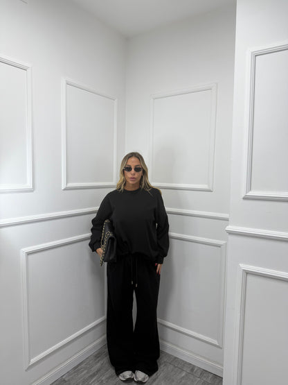 Coordinato comfy curvy nero 5020