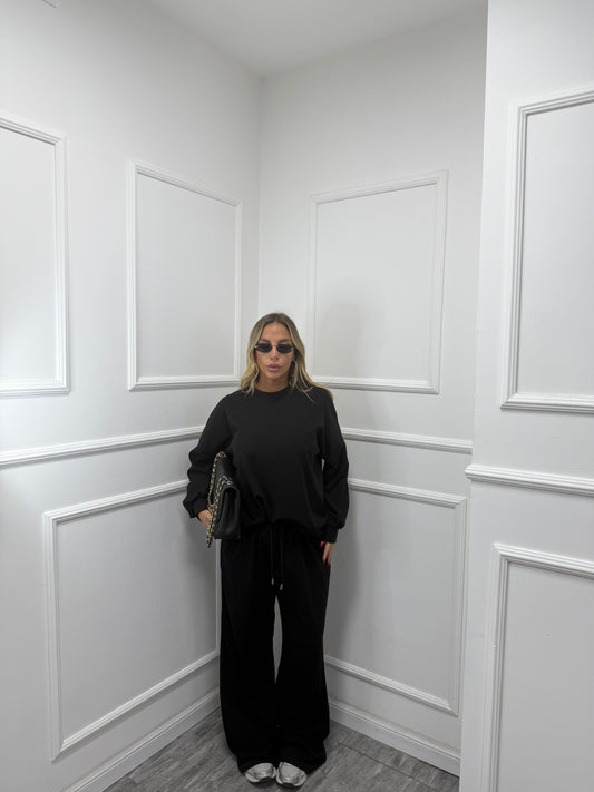 Coordinato comfy curvy nero 5020