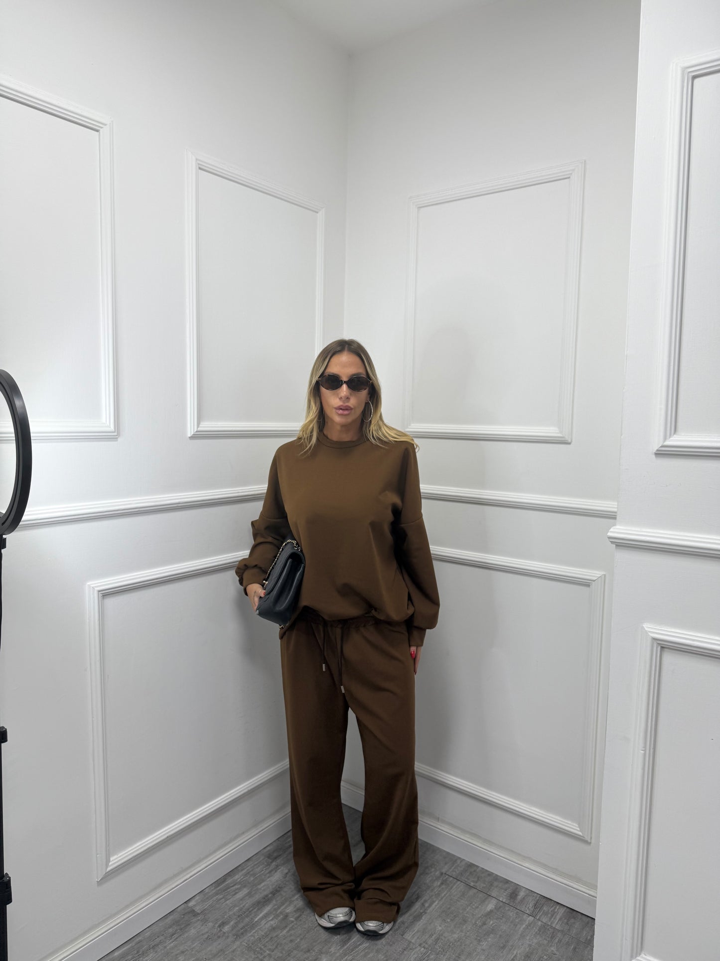 Coordinato comfy curvy marrone 5020